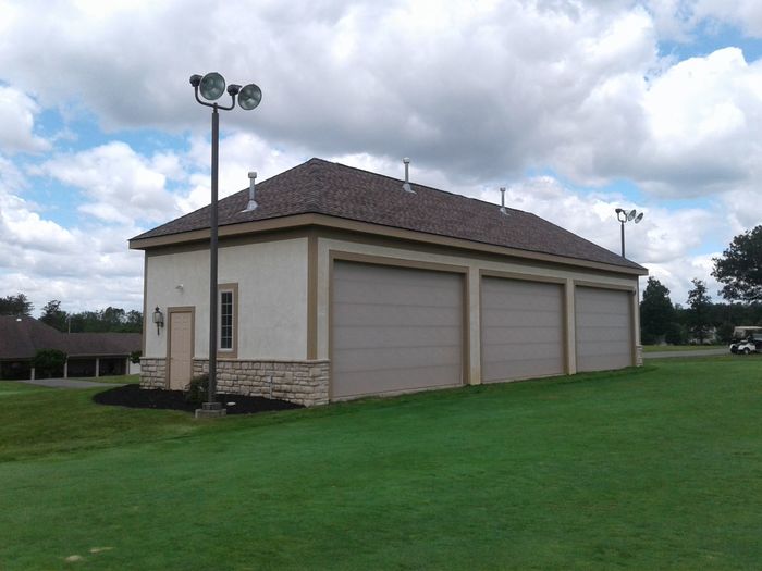 View of the practice facility at Delaware Golf Club