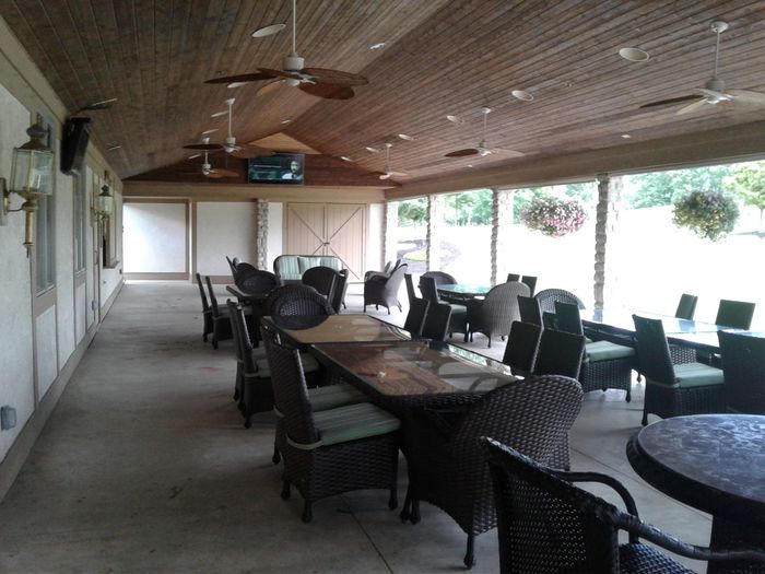 Interior shot of the banquet facility at Delaware Golf Club