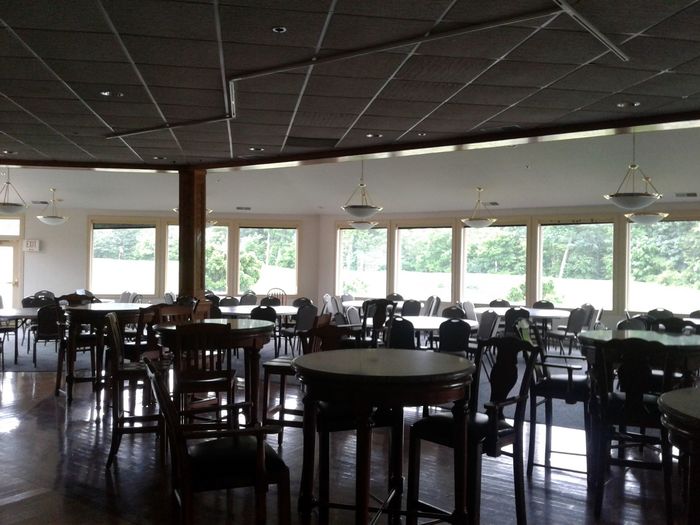 Interior shot of the banquet facility at Delaware Golf Club