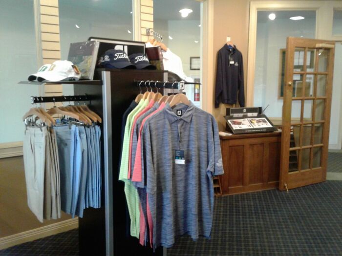 Interior shot of the pro shop at Delaware Golf Club