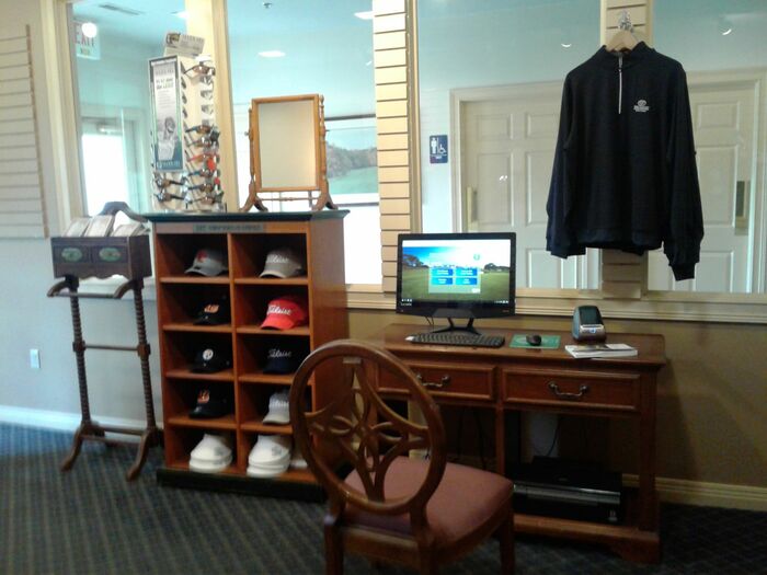 Interior shot of the pro shop at Delaware Golf Club